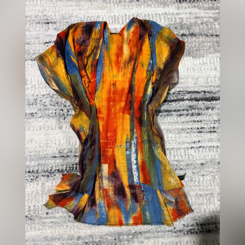 Anthropologie- Do Everything In Love Colorful Kimono/Wrap